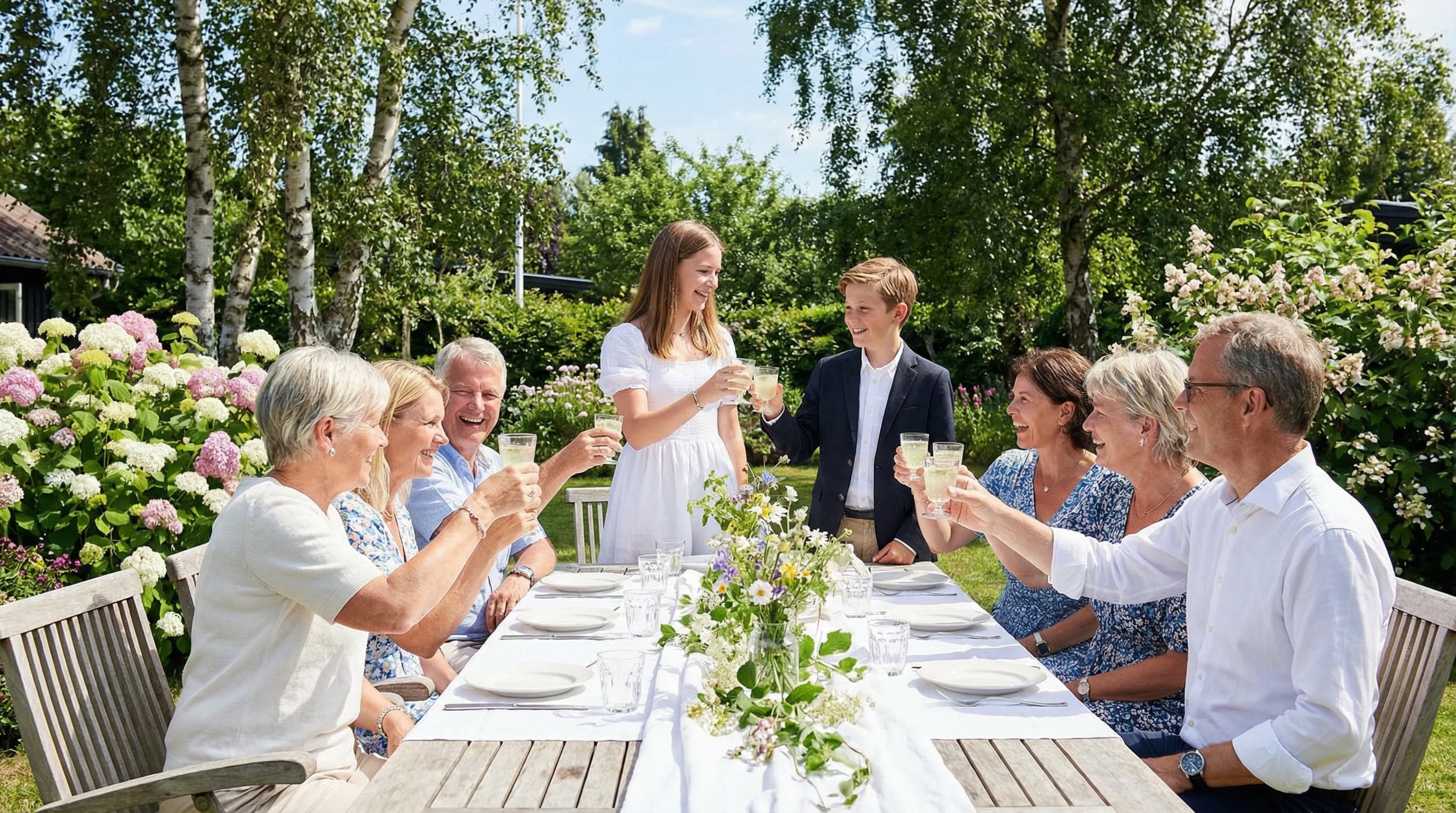 Peter Møller Hansen leverer underholdning til konfirmation