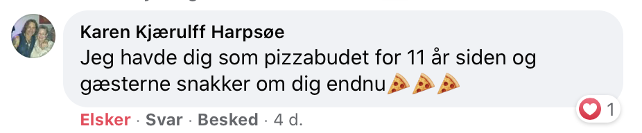underholdning til konfirmation pizzabud